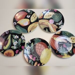 Vintage Limoges France Salad Plates, Set of 5